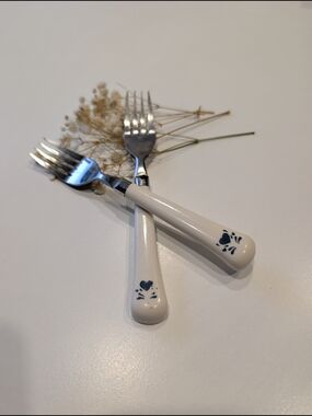 Corelle Blue Heart Forks